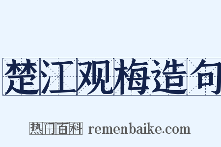 楚江观梅造句是什么意思的图片